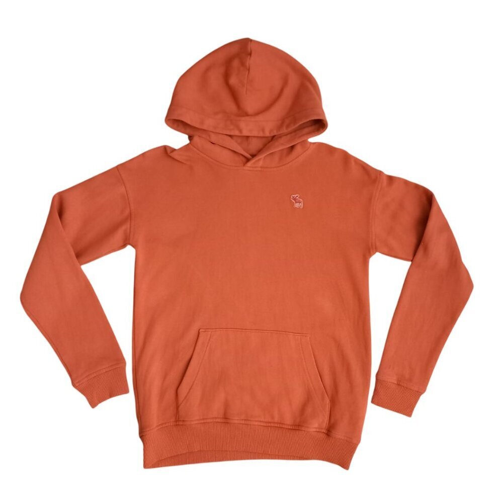 Abercrombie Kids Orange Hoodie Pullover Sweatshirt Size 13/14 Youth